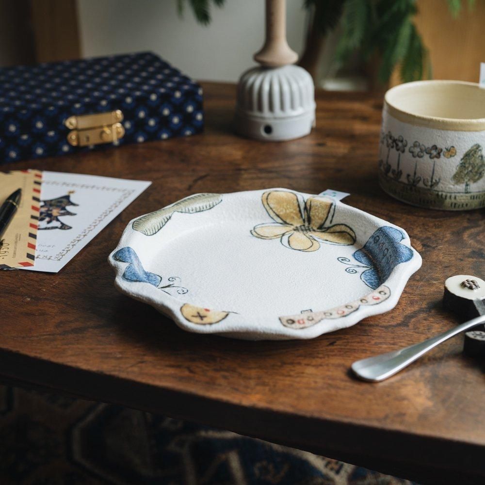 (2024年12月)    hapun pottery　リム皿M　h5-3
