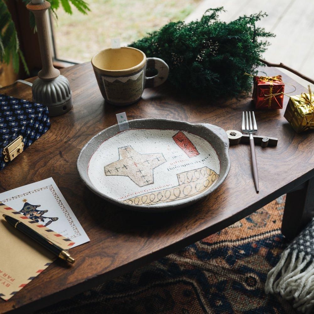 (2024年12月)    hapun pottery　パスタ・カレー皿　h12-2