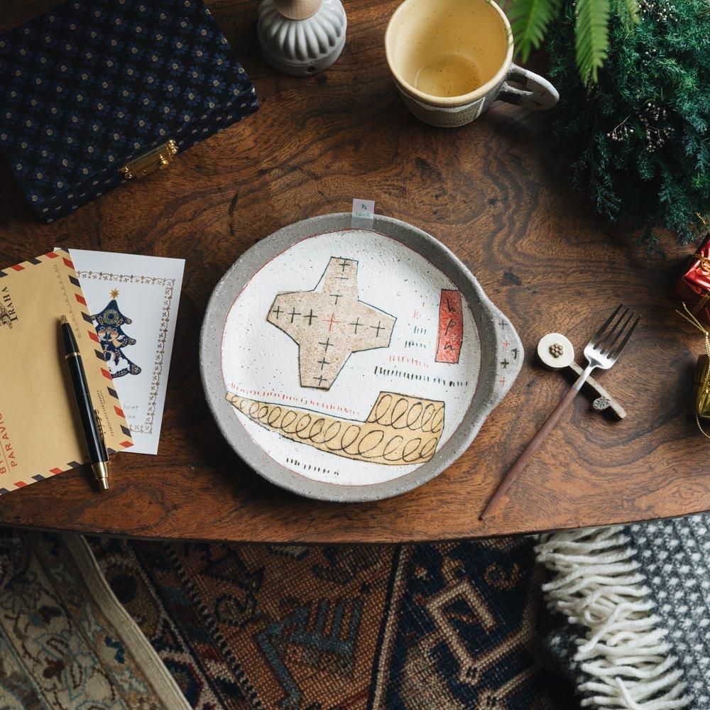 (2024年12月)    hapun pottery　パスタ・カレー皿　h12-2