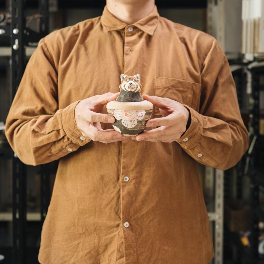 （2024年12月）【1点もの】acnepotterystudio　カノプス壺　A10-3