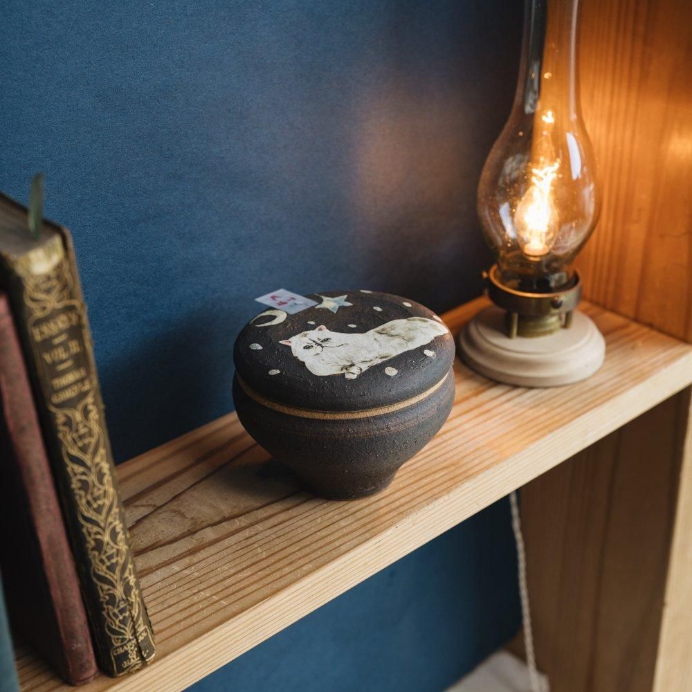 （2024年12月）【1点もの】acnepotterystudio　塩壺　A26-1