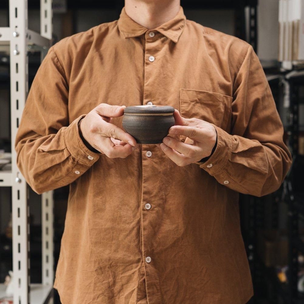 （2024年12月）【1点もの】acnepotterystudio　塩壺　A26-2