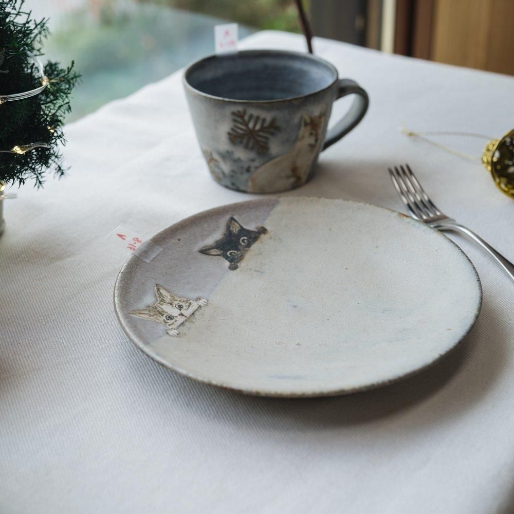 （2024年12月）【1点もの】acnepotterystudio　ケーキ皿　A31-8