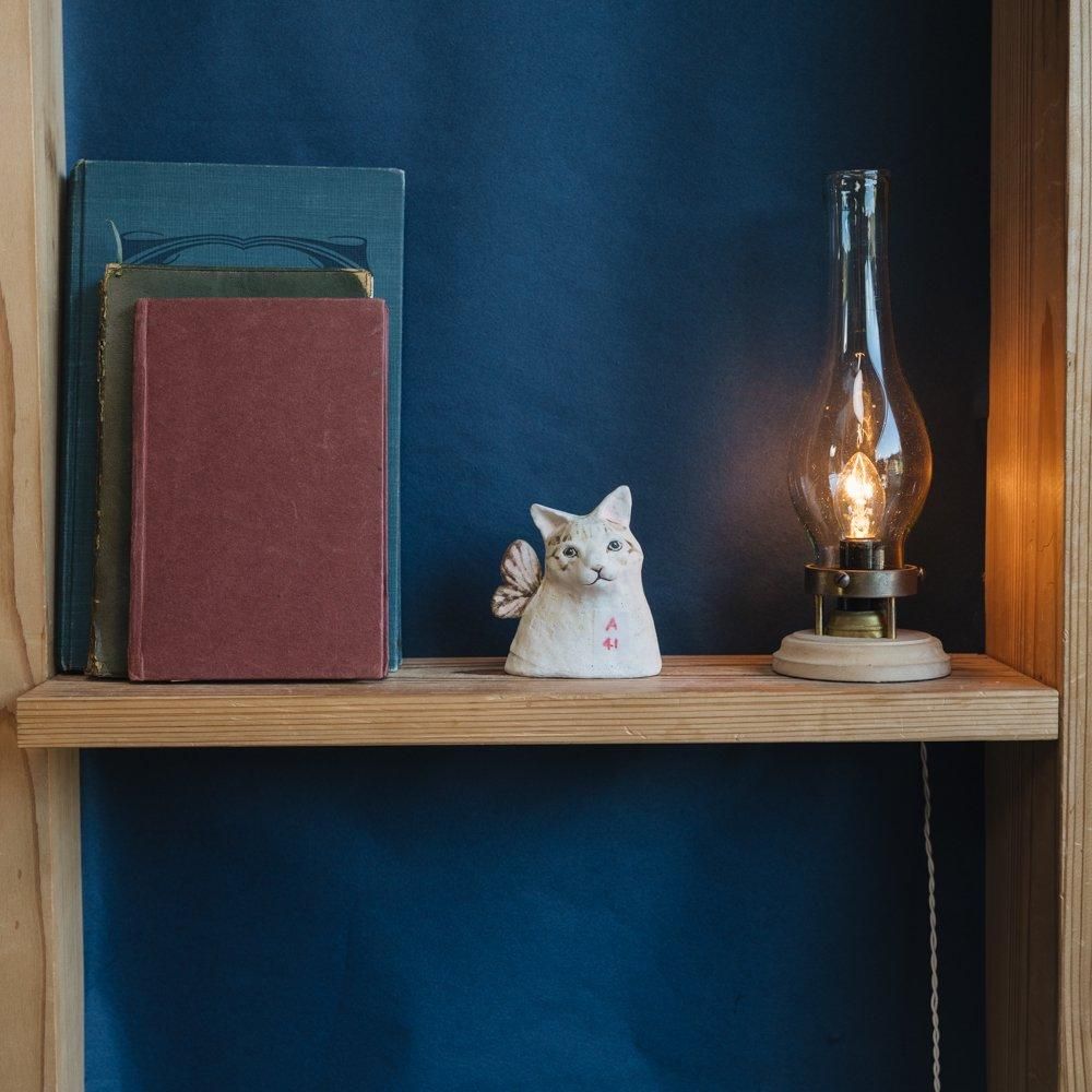 （2024年12月）【1点もの】acnepotterystudio　猫の置物　A41