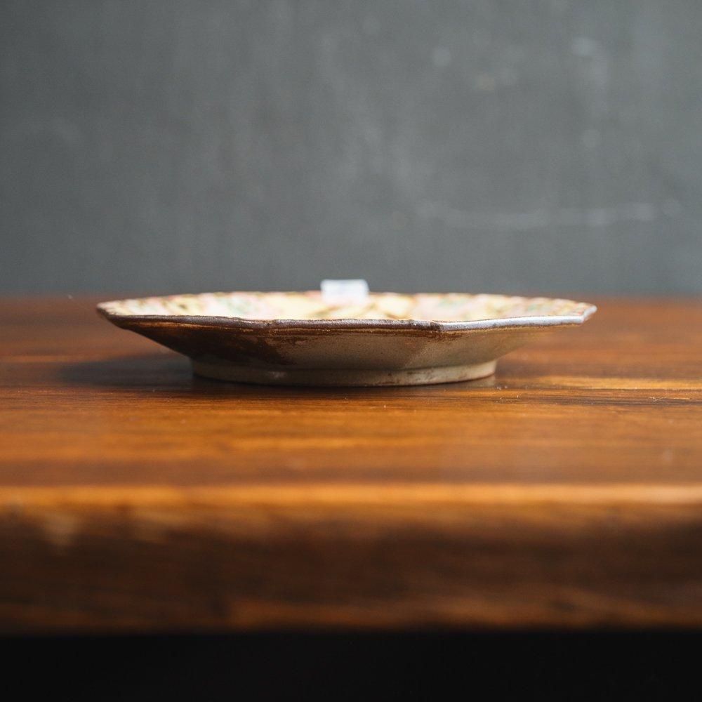 （2024年12月web個展）【1点もの】ヒヅミ峠舎　色絵十角皿　ヒ14-1