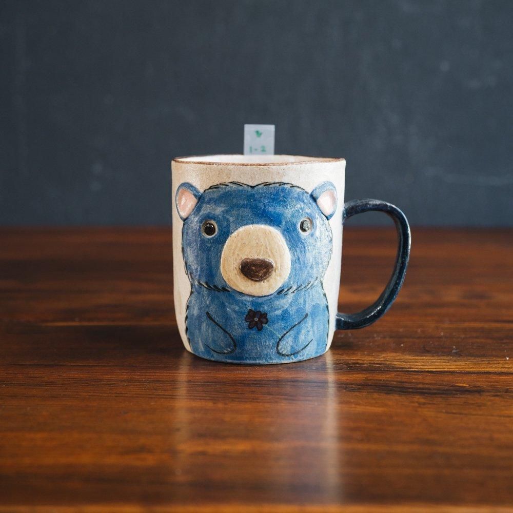 mama3 商品説明プロフ読んでください 出品 マグカップ コップ ＆ロゴ入りマグ ブルー 約φ83×83mm 345689