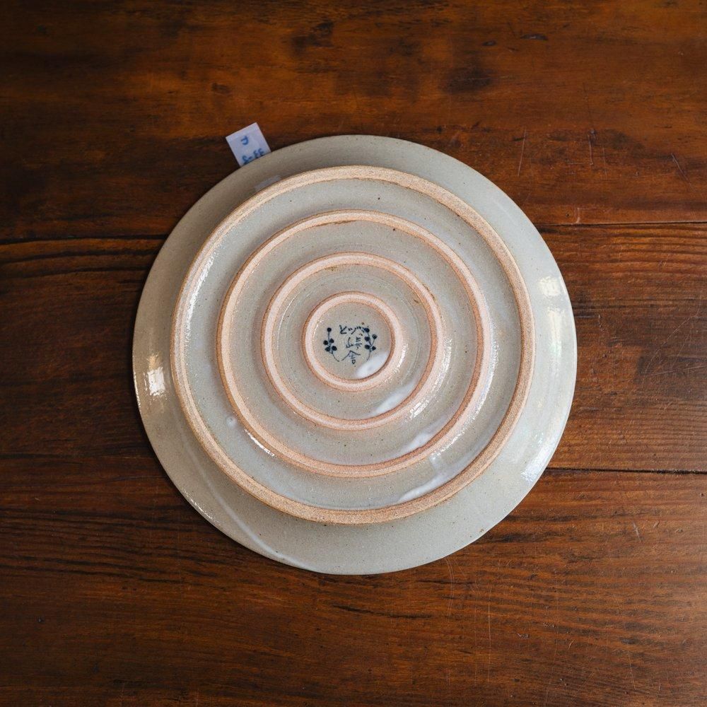 （2024年12月web個展）【1点もの】ヒヅミ峠舎　染付6寸プレート　ヒ33-2