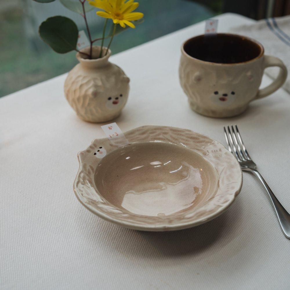 （2025年1月WEB展） 加藤美紀子　クマ型小鉢　か1-3