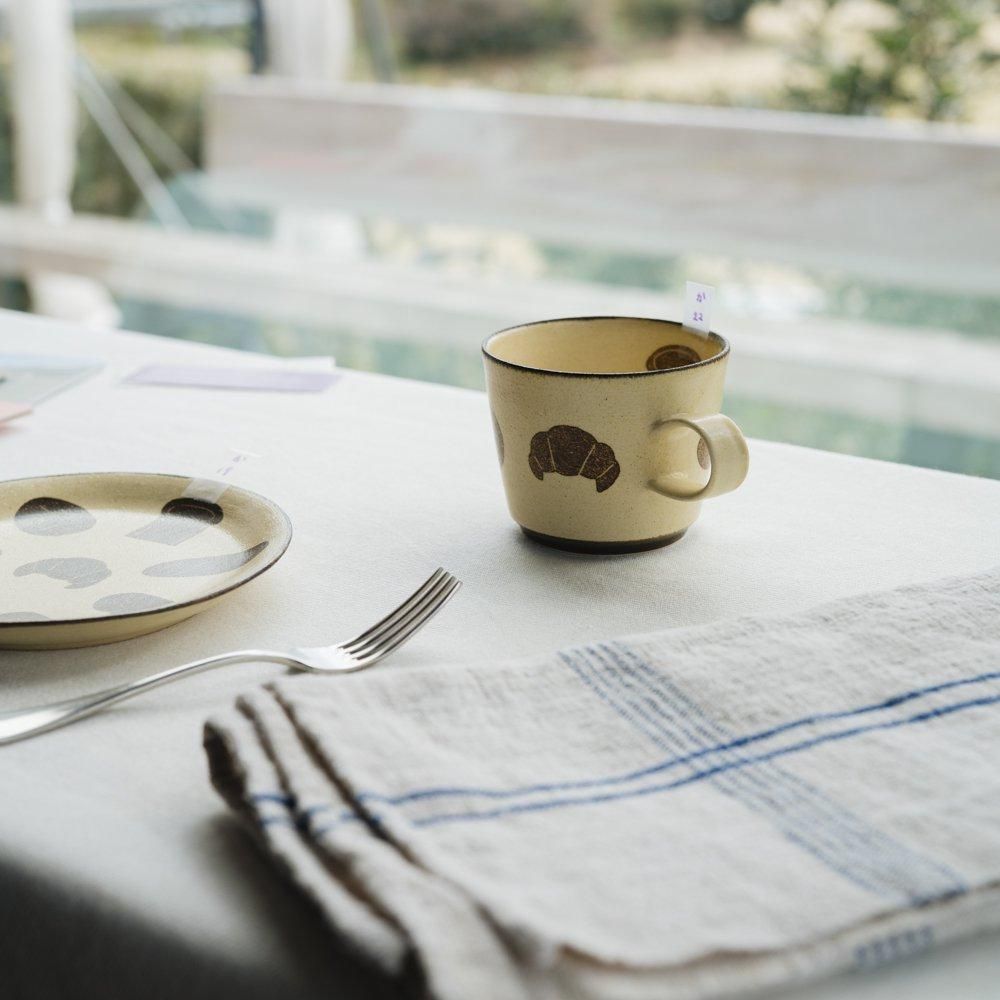 （2025年2月イロドリ陶器市） かとうようこ コーヒーカップ（パン）　か22