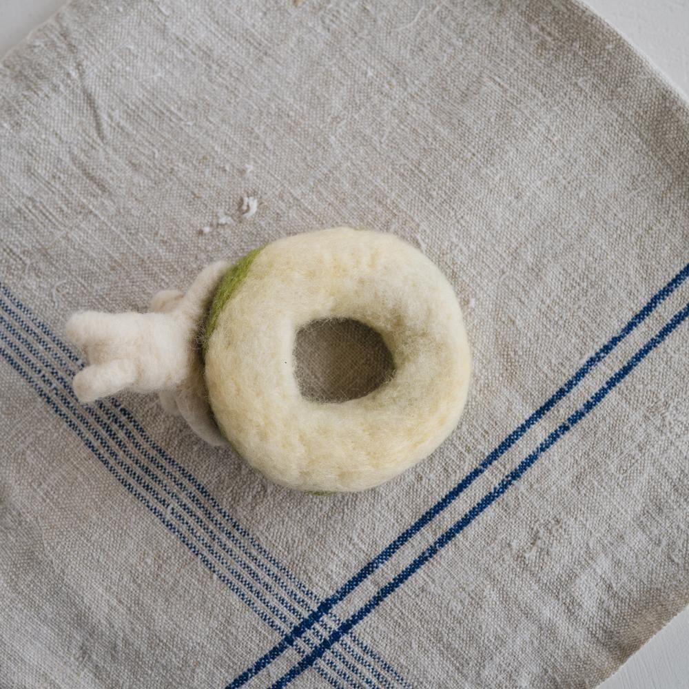 （2025年3月 ）【1点もの】くまぷりん　ねこの食べすぎおまっちゃドーナツ　く5