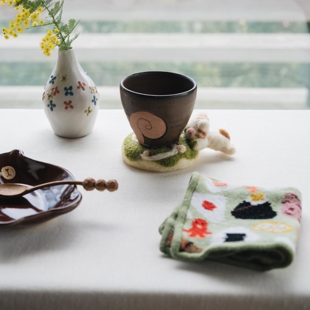 （2025年3月 ）【1点もの】くまぷりん　ねこの食べすぎおまっちゃドーナツ　く5