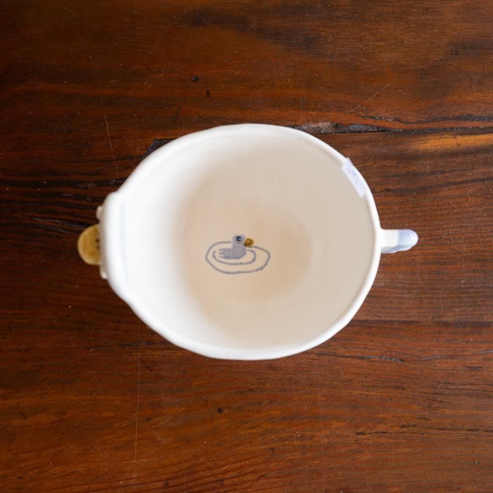 (2025年4月イロドリWEB個展)【1点もの】　 古澤彩    小鳥BOWL　ふ7-1