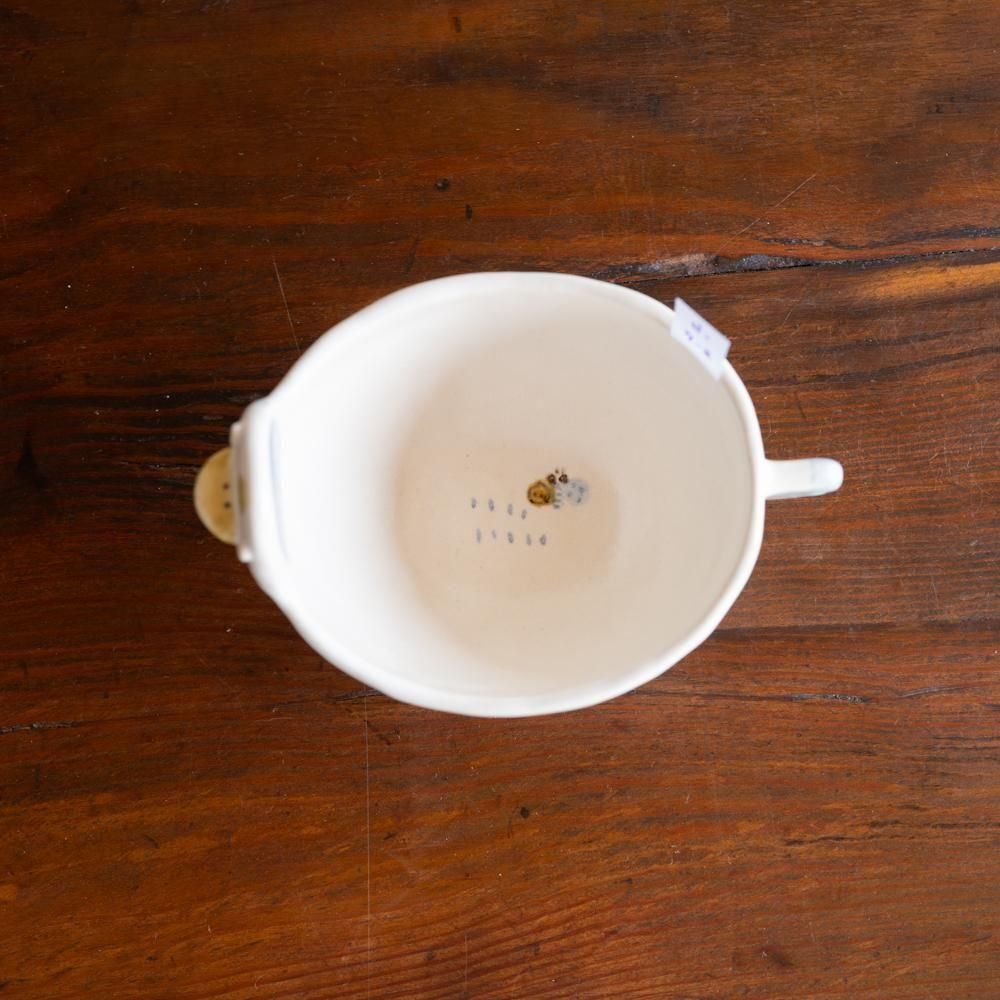 (2025年4月イロドリWEB個展)【1点もの】　 古澤彩    小鳥BOWL　ふ7-2