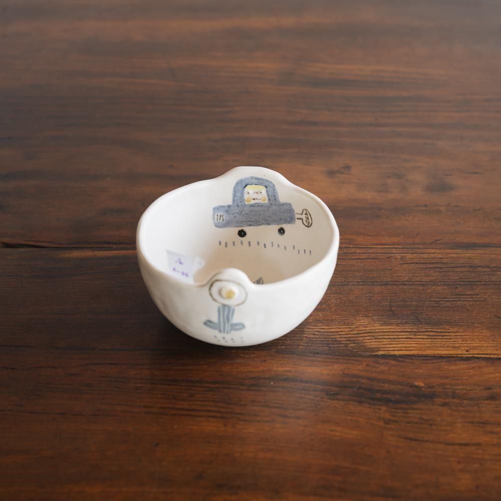 (2025年4月イロドリWEB個展)【1点もの】 古澤彩    どうぶつBOWL　ふ20-2