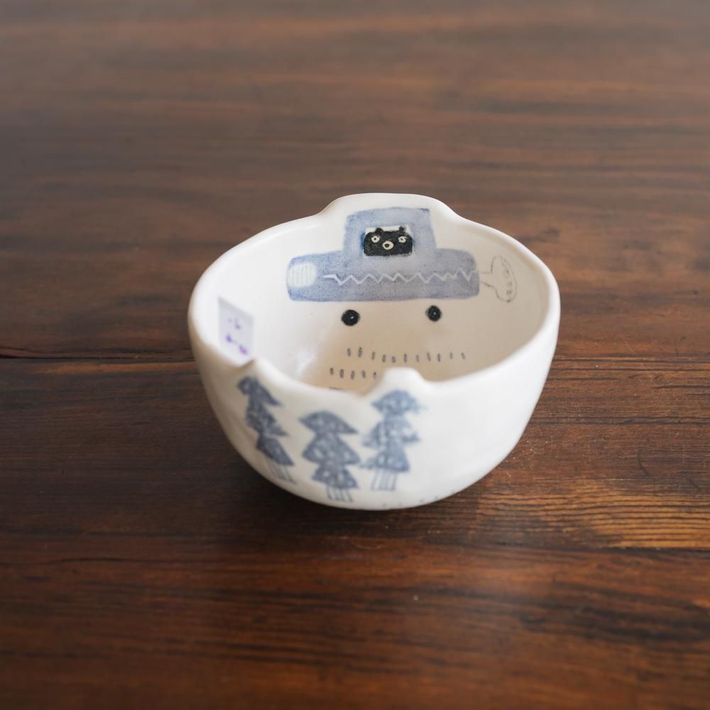 (2025年4月イロドリWEB個展)【1点もの】 古澤彩    どうぶつBOWL　ふ20-4