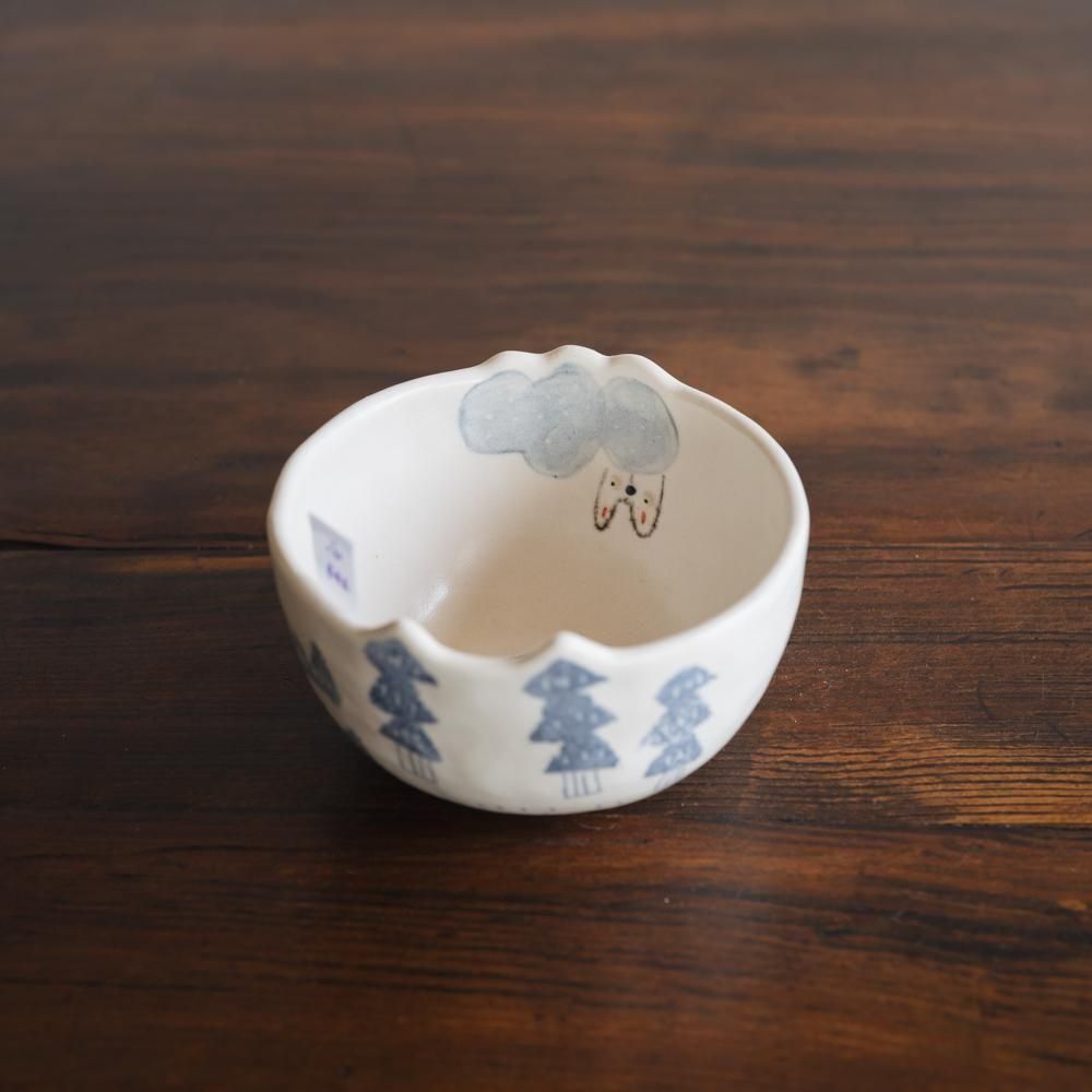 (2025年4月イロドリWEB個展)【1点もの】 古澤彩    どうぶつBOWL　ふ20-5