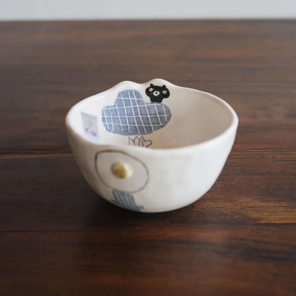 (2025年4月イロドリWEB個展)【1点もの】 古澤彩    どうぶつBOWL　ふ20-7