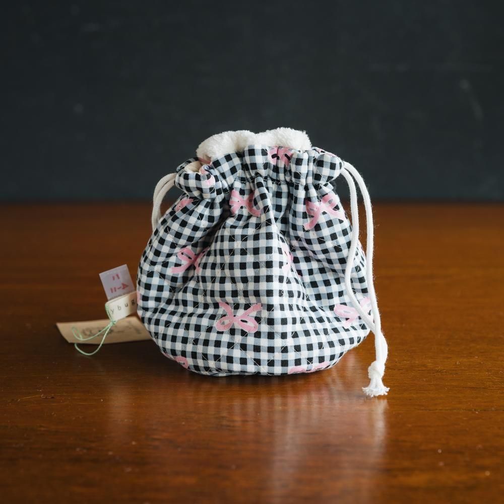 （2025年4月） 【1点もの】happybug　ふたつき巾着　ハ4-11