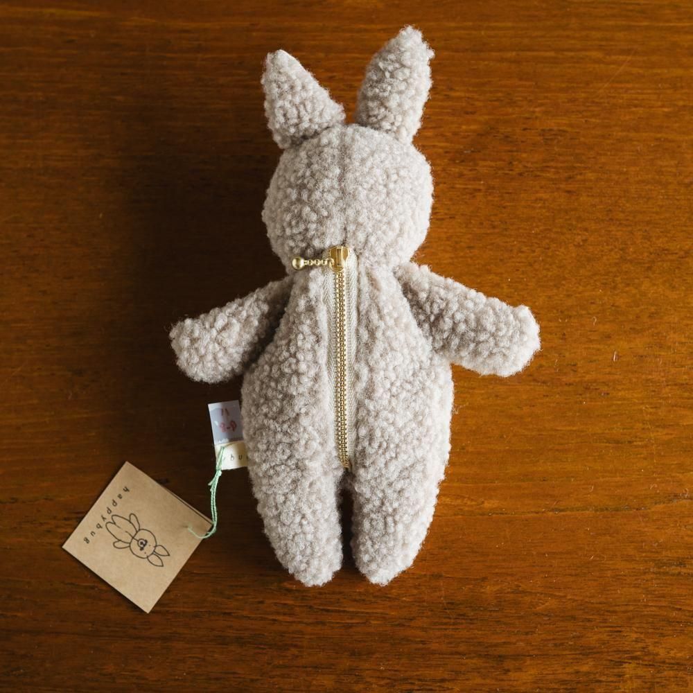 （2025年4月） 【1点もの】happybug　ぽっこりおなかになってくぬいぐるるみポーチ　ハ9-8