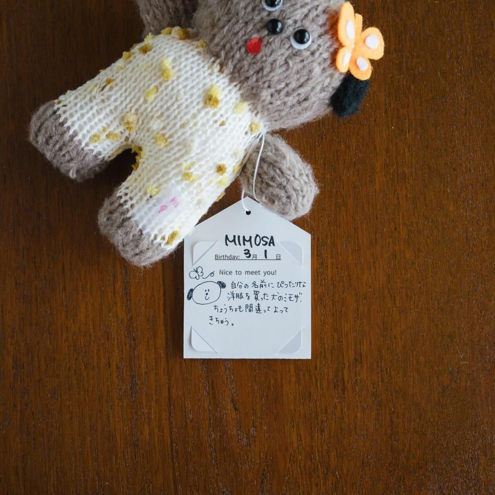 (2025年5月) 【1点もの】moony　犬のミモザ　m9