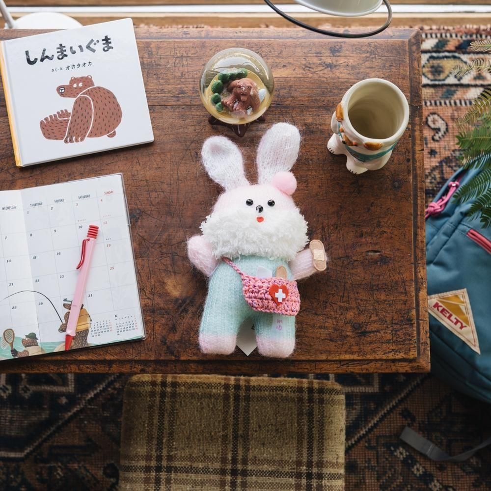 (2025年5月) 【1点もの】moony　うさぎのクロス　m10