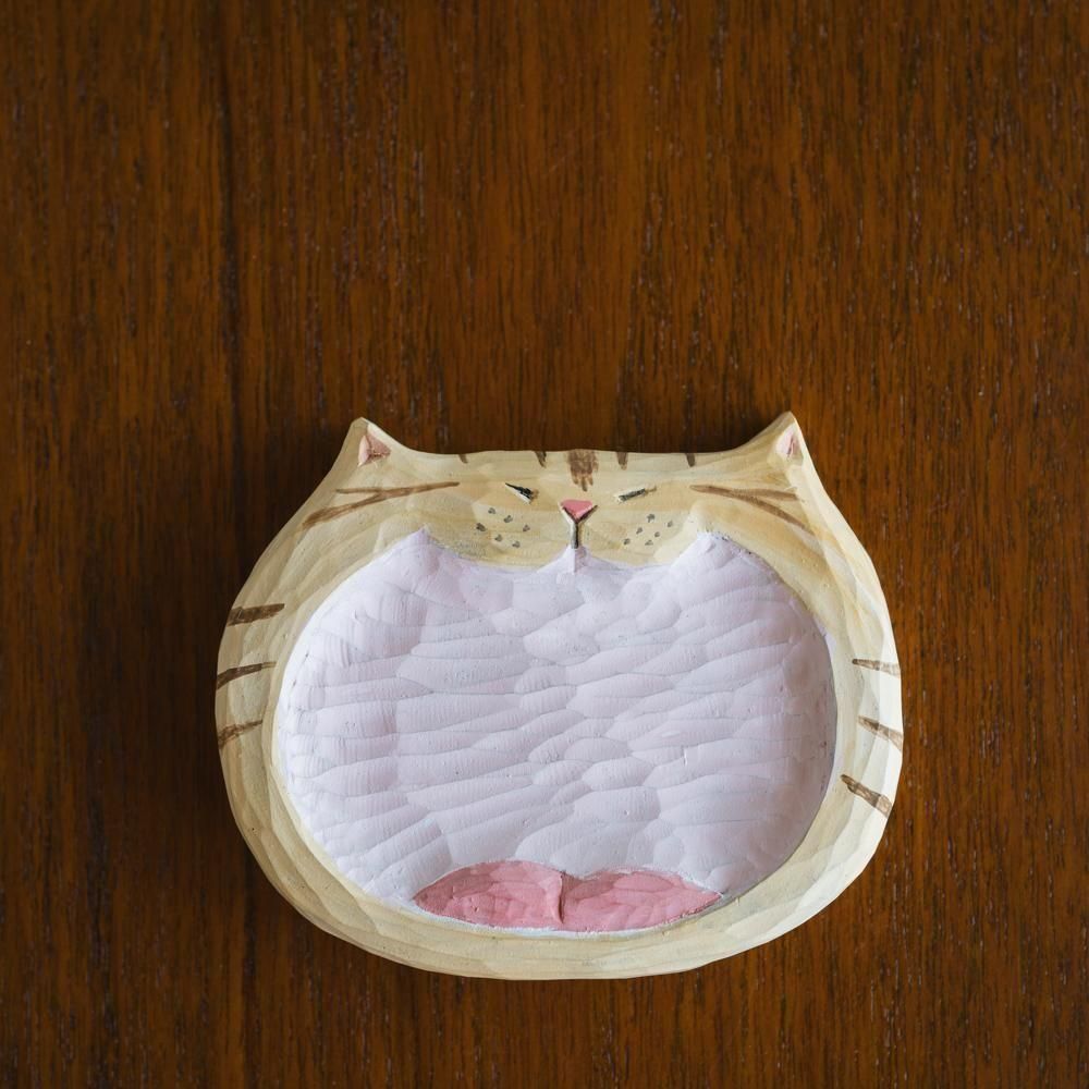 (2025年5月) 【1点もの】あたり工房　猫皿　あ1-3