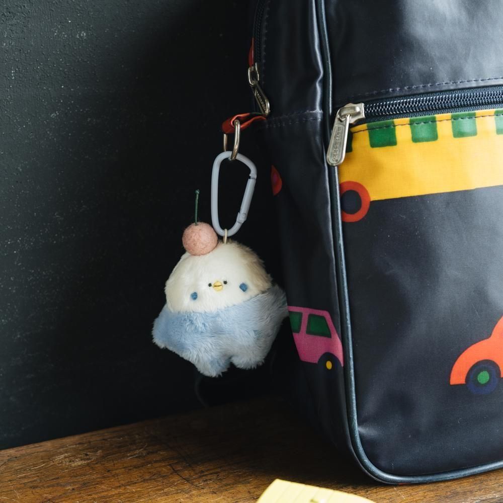 （2025年6月）【1点もの】patatadolce　セキセイインコのぬいぐるみストラップ　P8