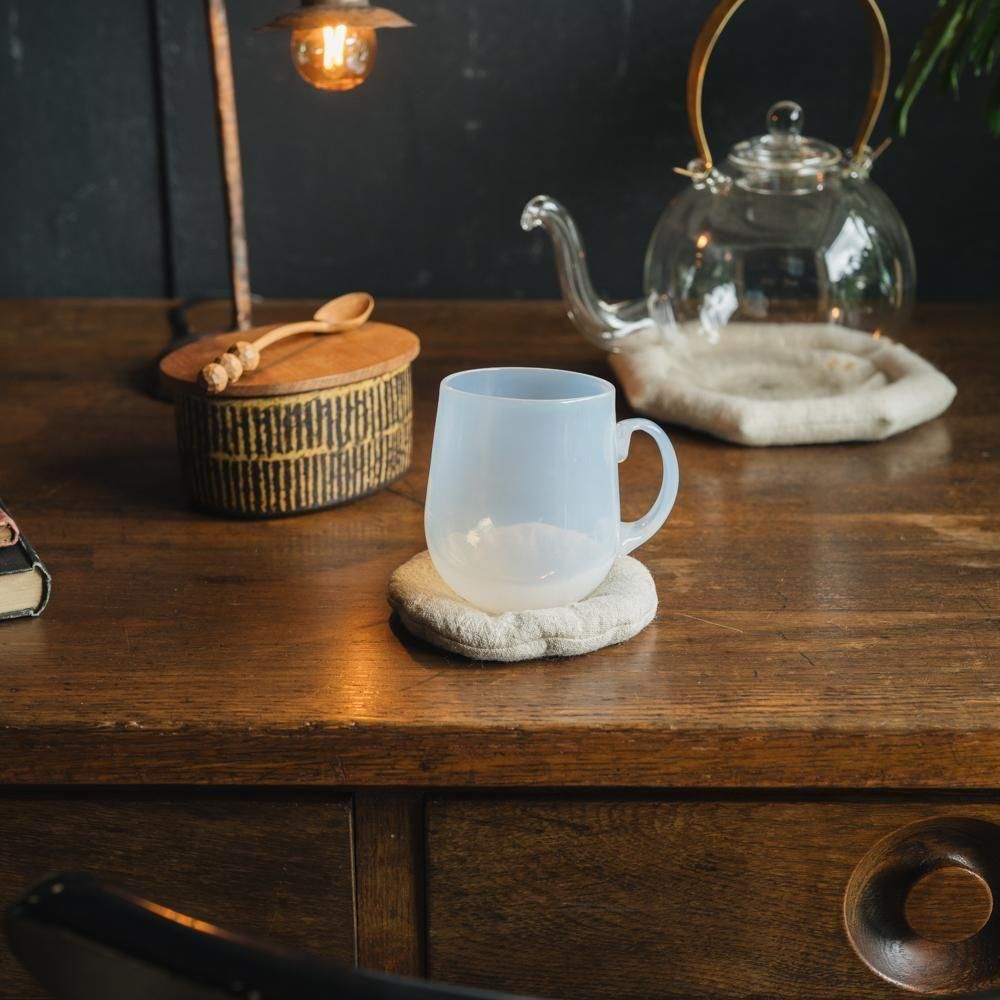 （2025年6月）tiny tea day　まるクロスコースター　生成　t8