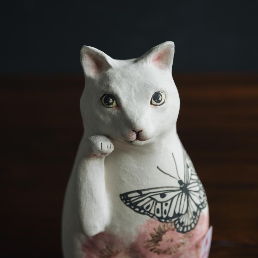（2025年7月）【1点もの】acnepotterystudio　招き猫　A22c<img class='new_mark_img2' src='https://img.shop-pro.jp/img/new/icons1.gif' style='border:none;display:inline;margin:0px;padding:0px;width:auto;' />