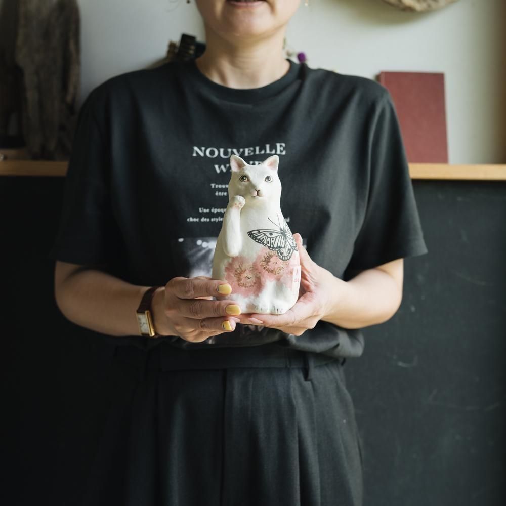 （2025年7月）【1点もの】acnepotterystudio　招き猫　A22c<img class='new_mark_img2' src='https://img.shop-pro.jp/img/new/icons1.gif' style='border:none;display:inline;margin:0px;padding:0px;width:auto;' />