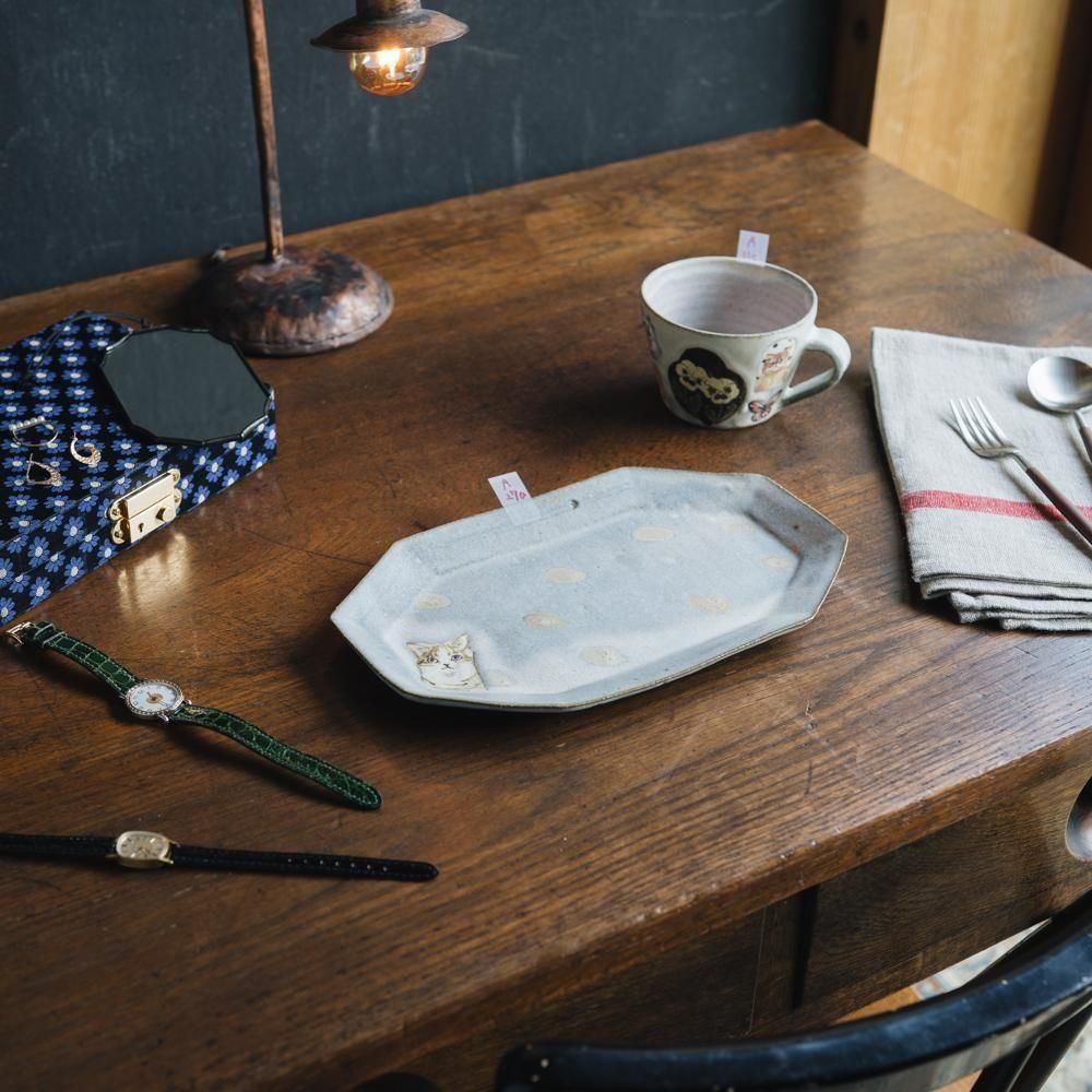 （2025年7月）【1点もの】acnepotterystudio　プレート（大）　A27a<img class='new_mark_img2' src='https://img.shop-pro.jp/img/new/icons1.gif' style='border:none;display:inline;margin:0px;padding:0px;width:auto;' />