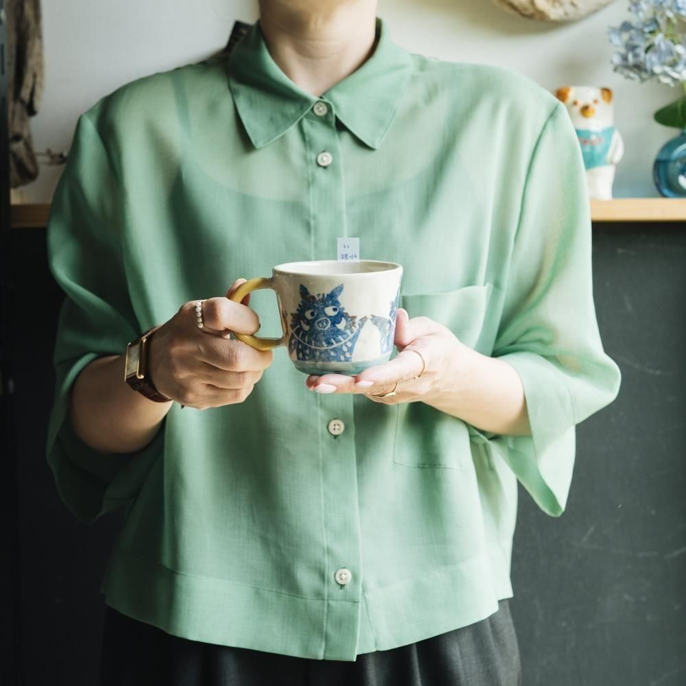 （2025年7月）【1点もの】岩佐悠子　ひらがな高台マグ　い28-12