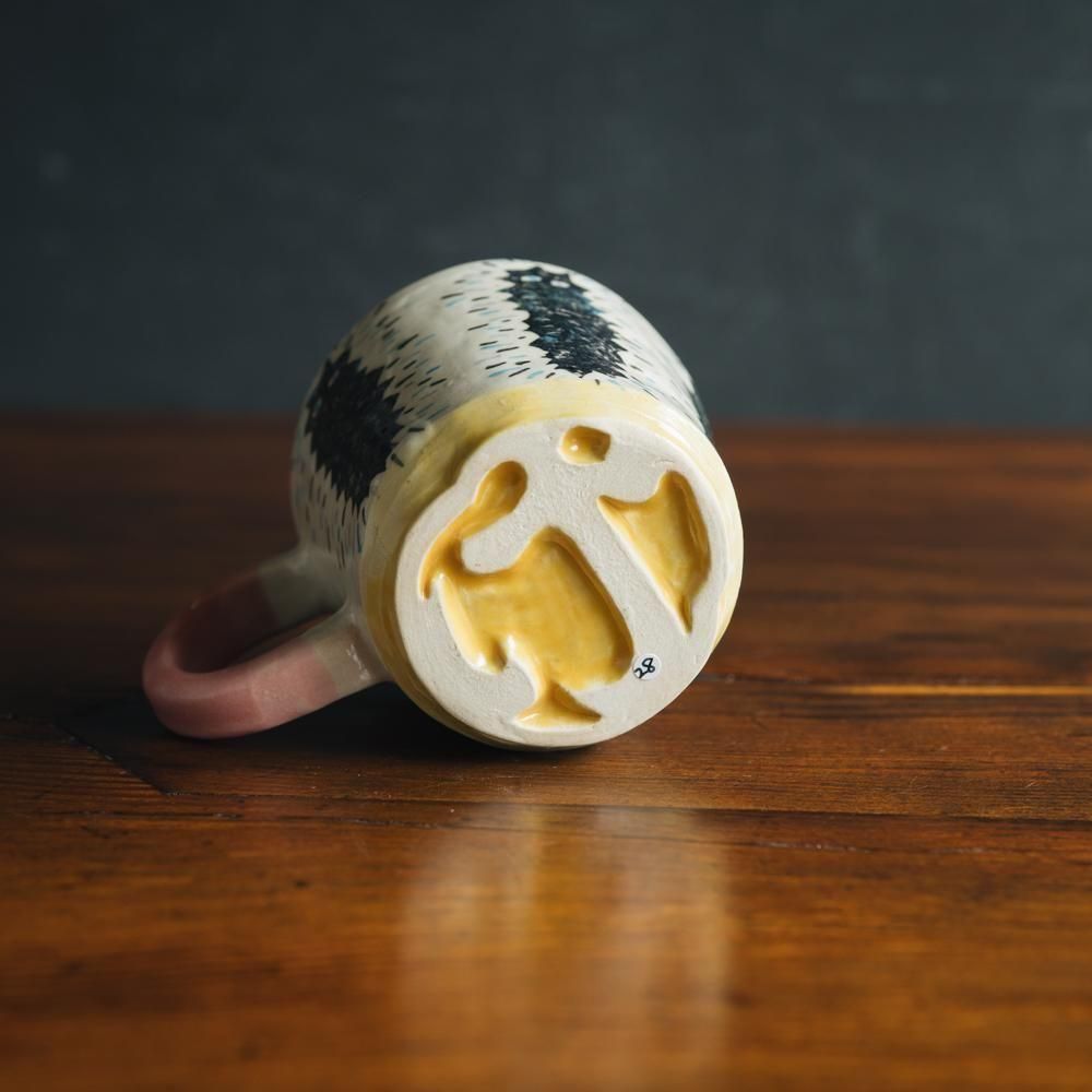 （2025年7月）【1点もの】岩佐悠子　ひらがな高台マグ　い28-19