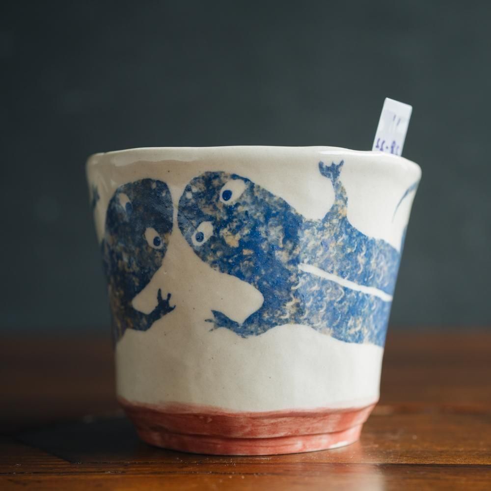 （2025年7月）【1点もの】岩佐悠子　ひらがな高台マグ　い28-22