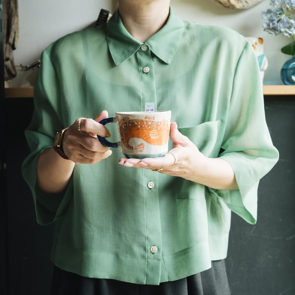（2025年7月）【1点もの】岩佐悠子　ひらがな高台マグ　い28-24