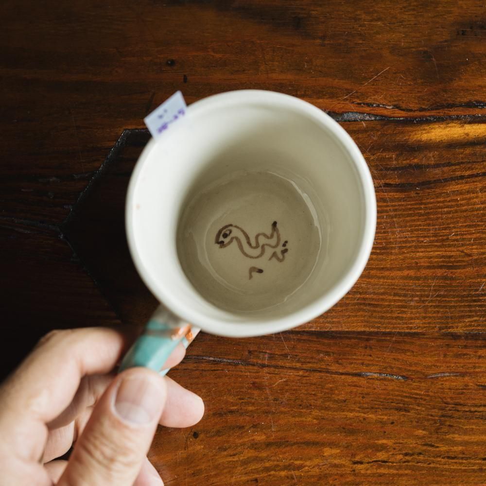 （2025年7月）【1点もの】岩佐悠子　ひらがな高台マグ　い28-25