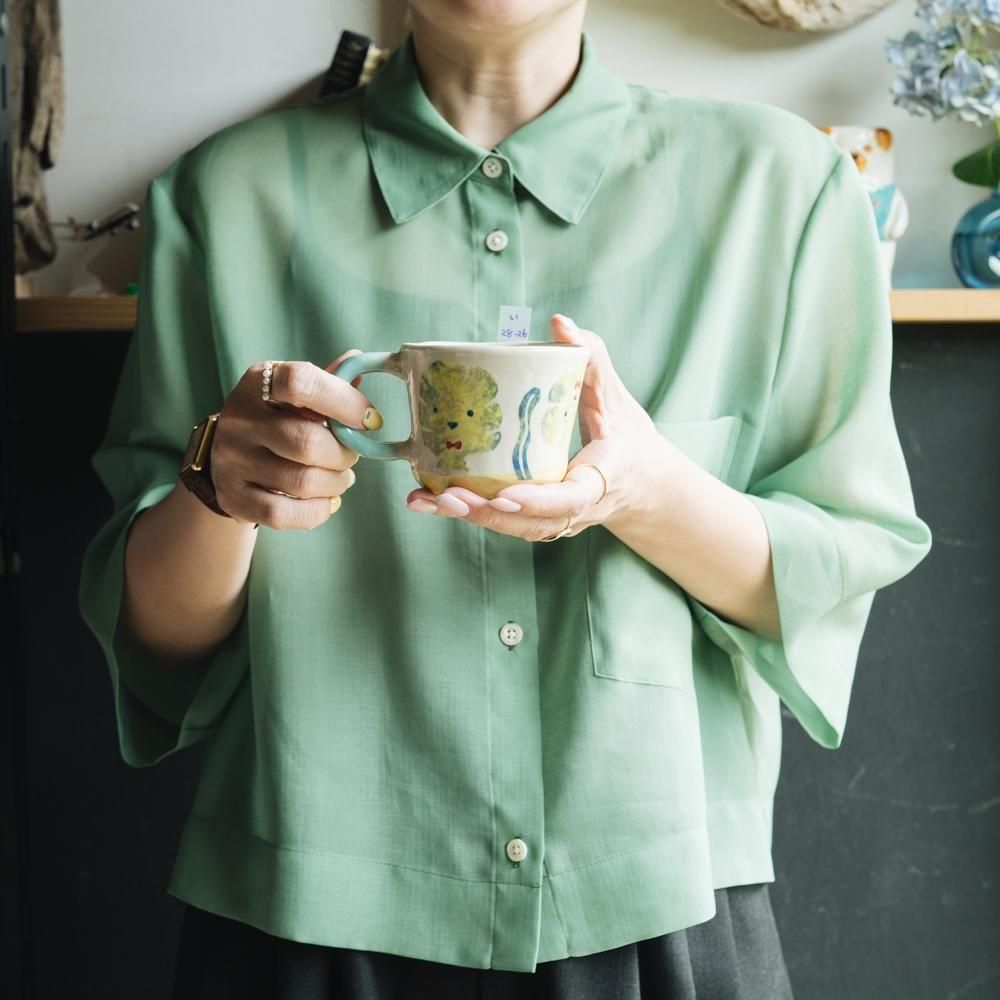 （2025年7月）【1点もの】岩佐悠子　ひらがな高台マグ　い28-26