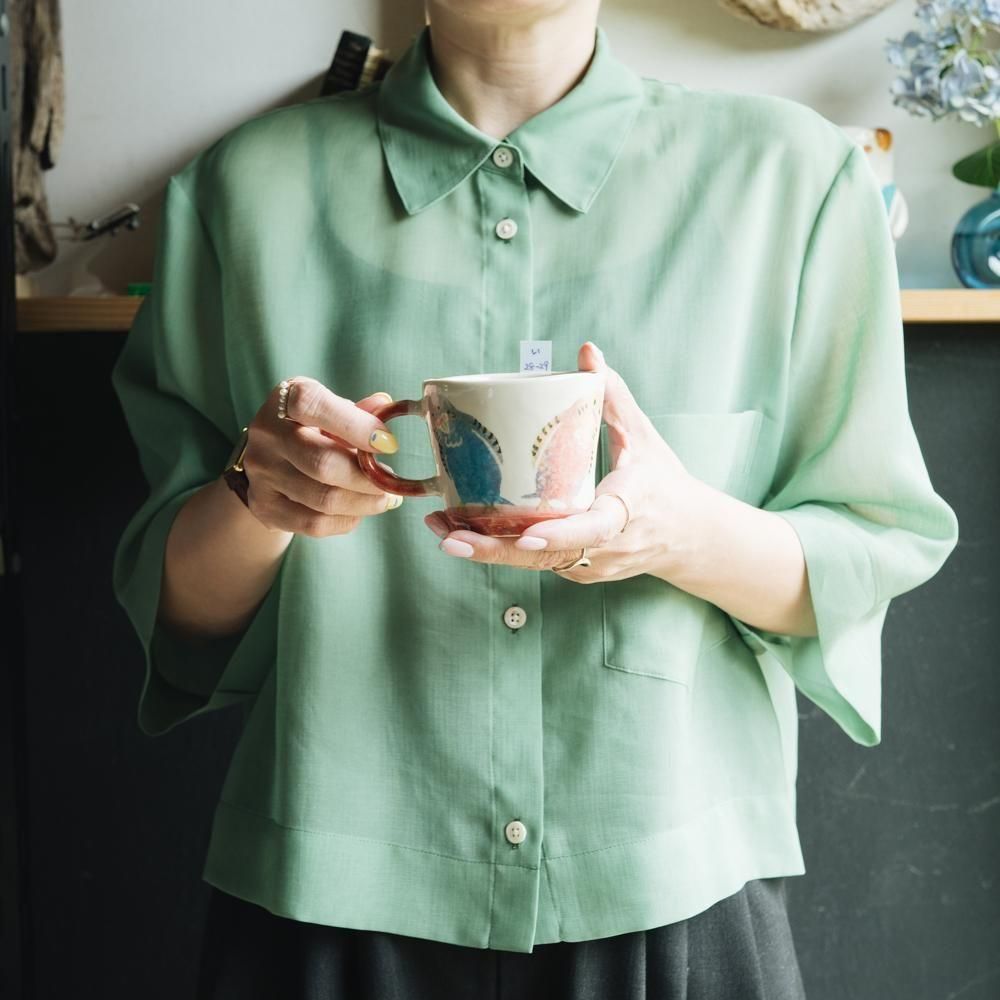 （2025年7月）【1点もの】岩佐悠子　ひらがな高台マグ　い28-29