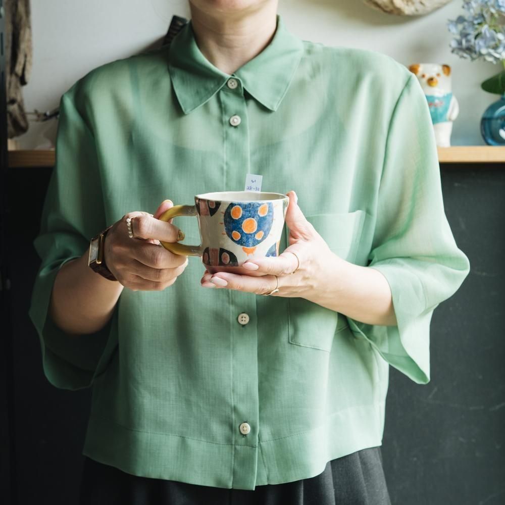 （2025年7月）【1点もの】岩佐悠子　ひらがな高台マグ　い28-32