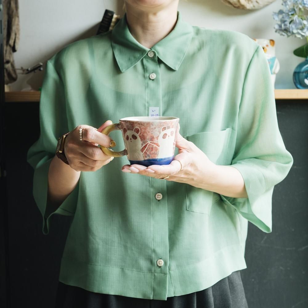 （2025年7月）【1点もの】岩佐悠子　ひらがな高台マグ　い28-34