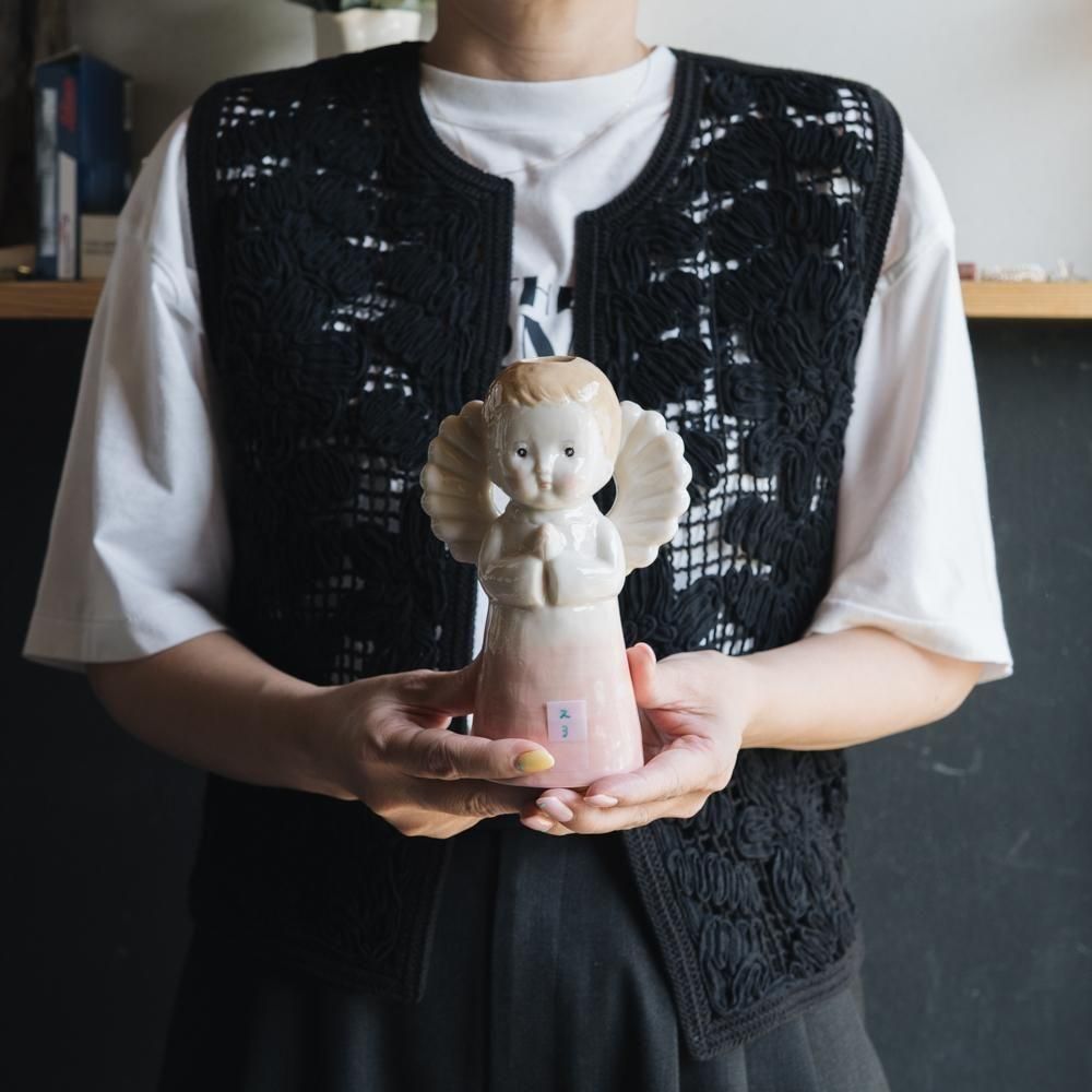 （2025年7月）【1点もの】すずらんまーち　天使花瓶　ス3