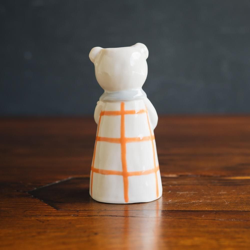 （2025年7月）【1点もの】すずらんまーち　くま親子一輪挿し　ス4