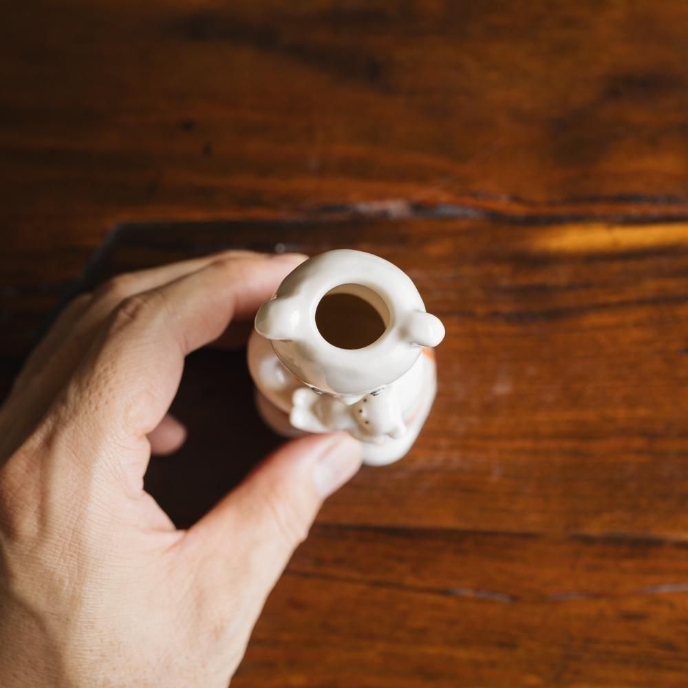 （2025年7月）【1点もの】すずらんまーち　くま親子一輪挿し　ス4