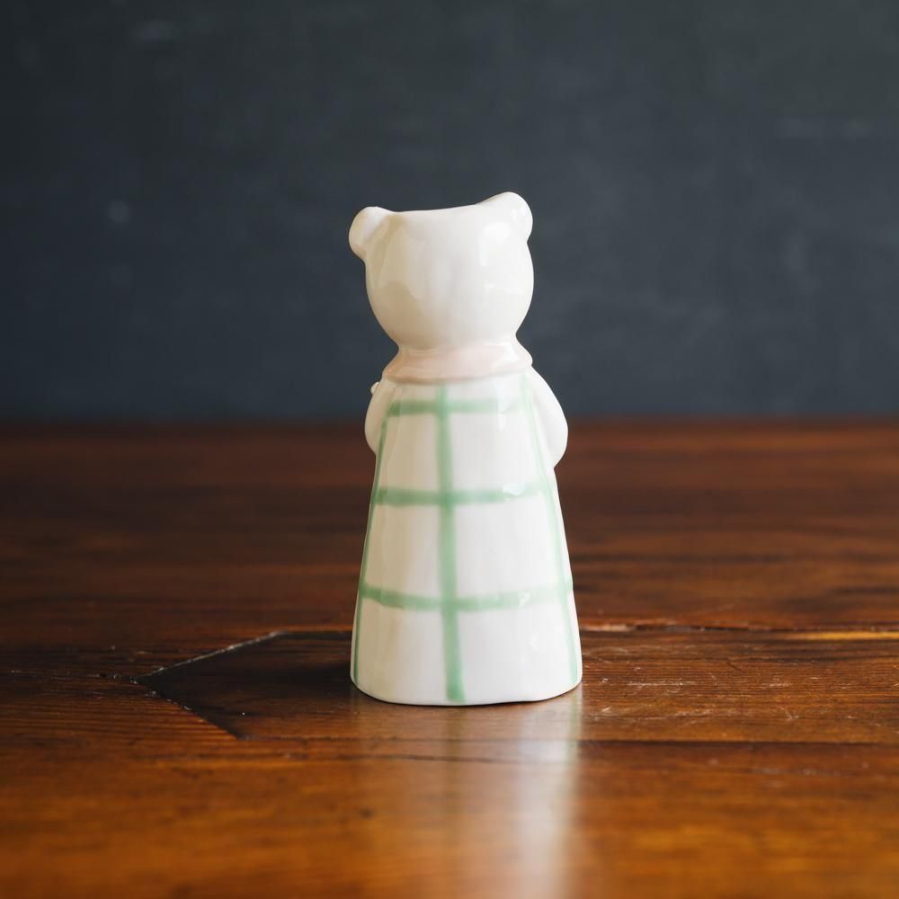 （2025年7月）【1点もの】すずらんまーち　くま親子一輪挿し　ス5