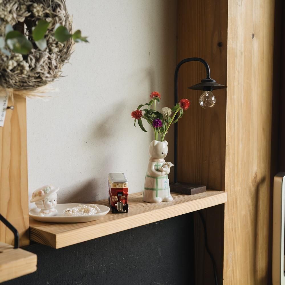 （2025年7月）【1点もの】すずらんまーち　くま親子一輪挿し　ス5