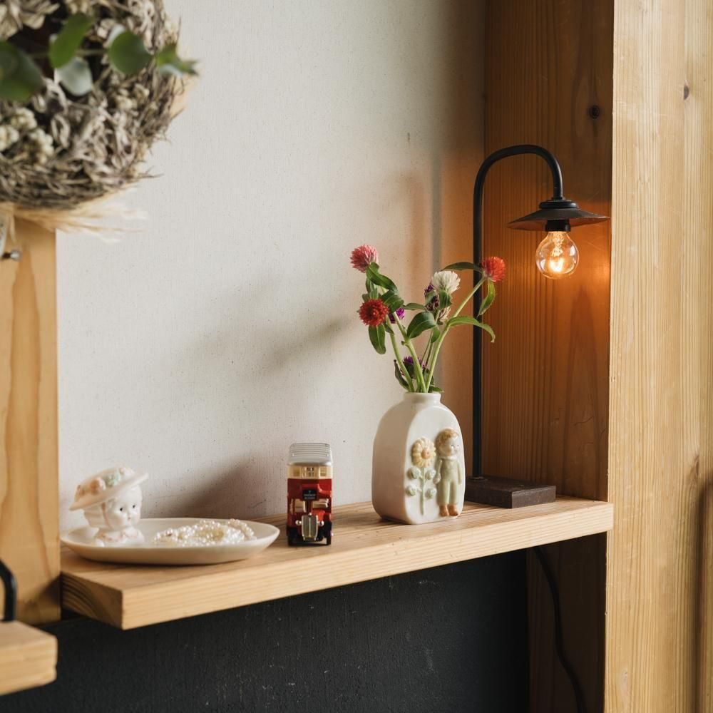 （2025年7月）【1点もの】すずらんまーち　ひまわりと男の子の一輪挿し　ス7