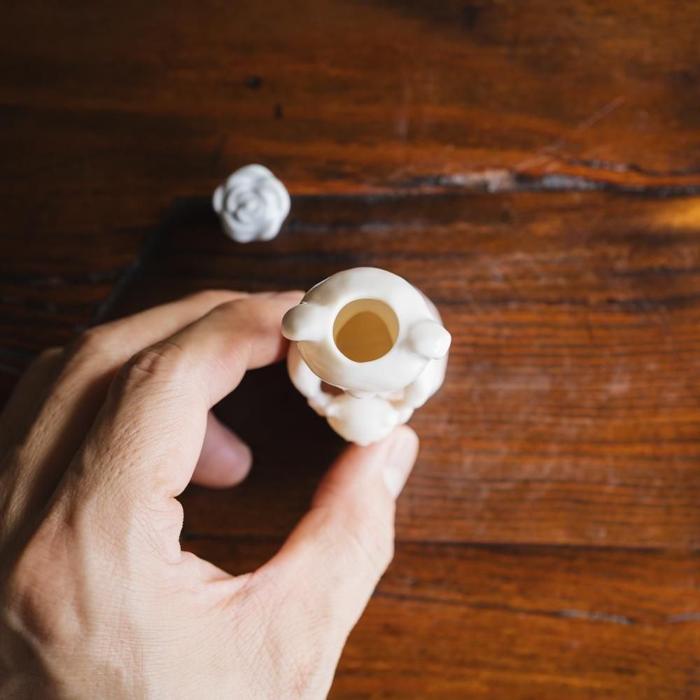 （2025年7月）【1点もの】すずらんまーち　くまの親子の入れ物　ス24