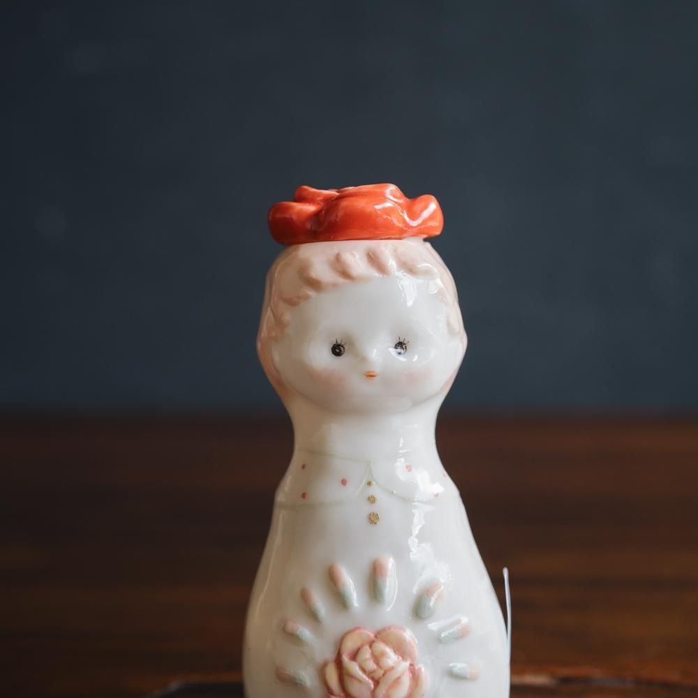 （2025年7月）【1点もの】すずらんまーち　バラ少女の一輪挿し　ス35