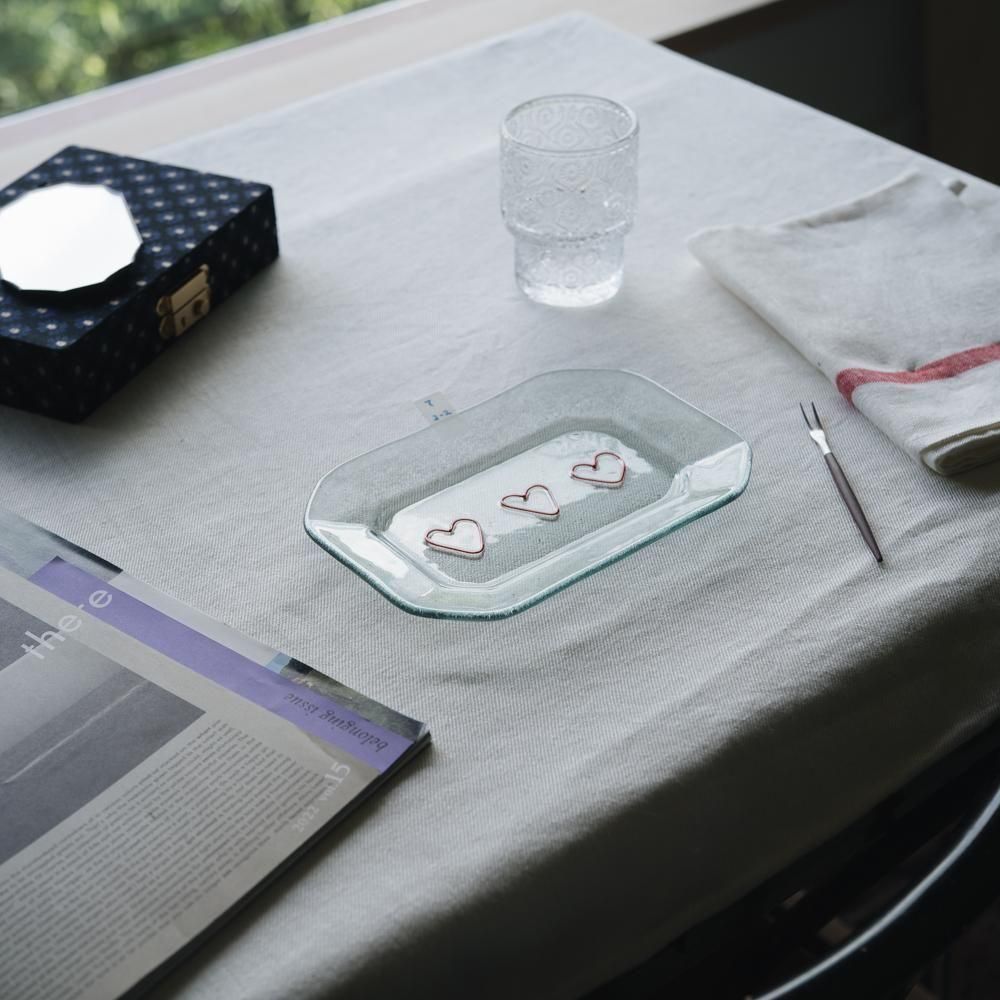 （2025年7月）【1点もの】天気雨　隅切皿　て2-2