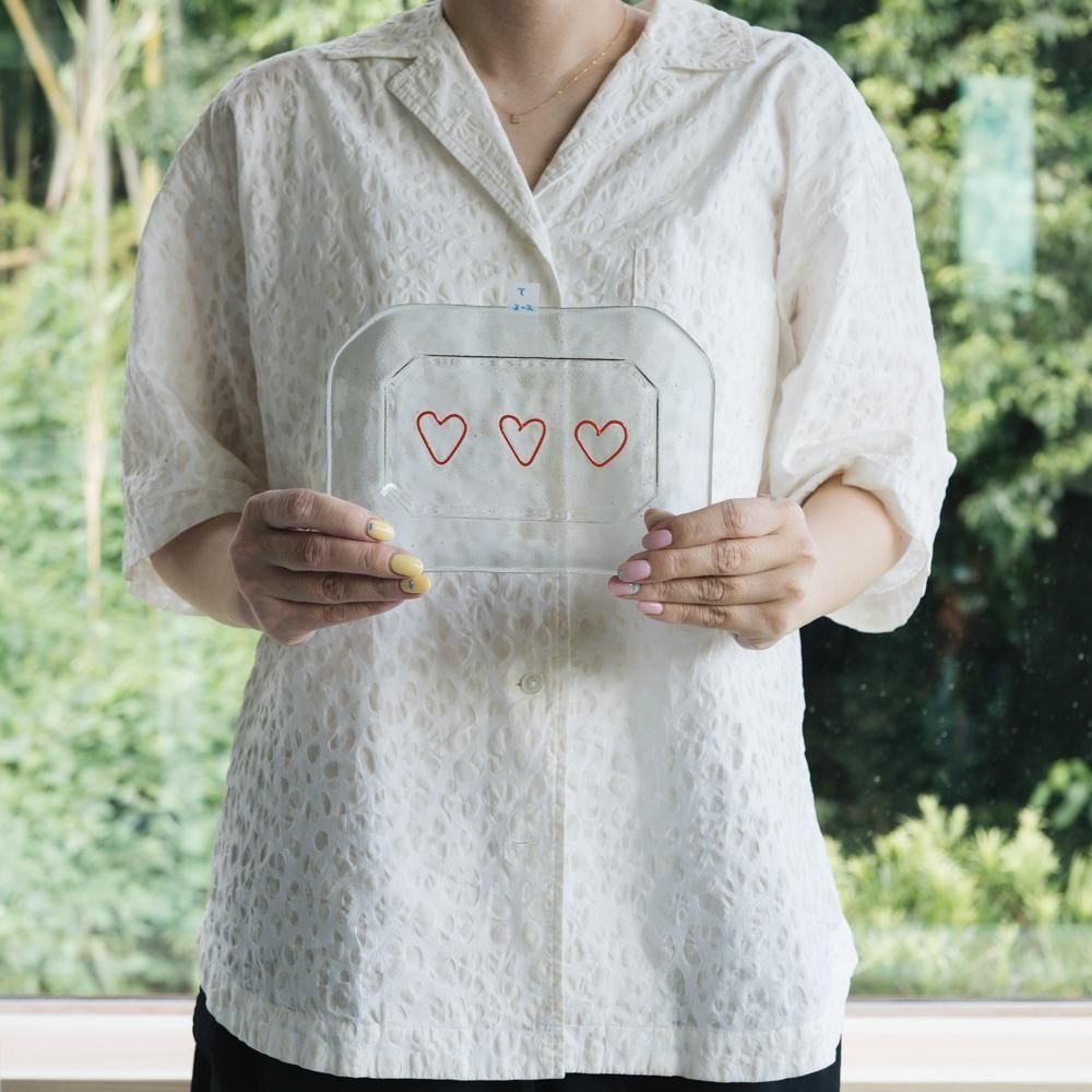 （2025年7月）【1点もの】天気雨　隅切皿　て2-2